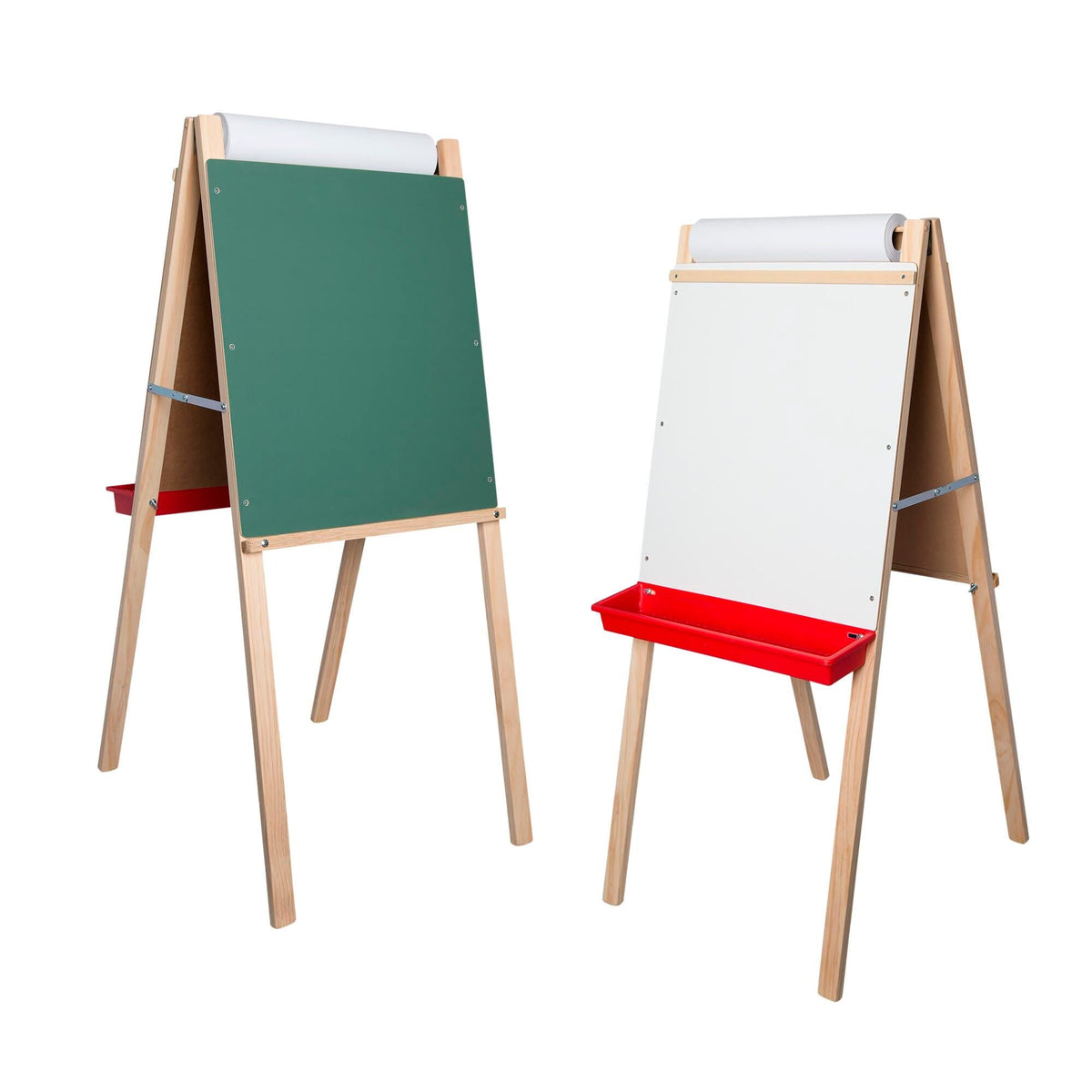 CRESTLINE CHILDS DELUXE DOUBLE EASEL - 19 X 19 X 44 INCHES - GREEN CHALK/DRY ERASE