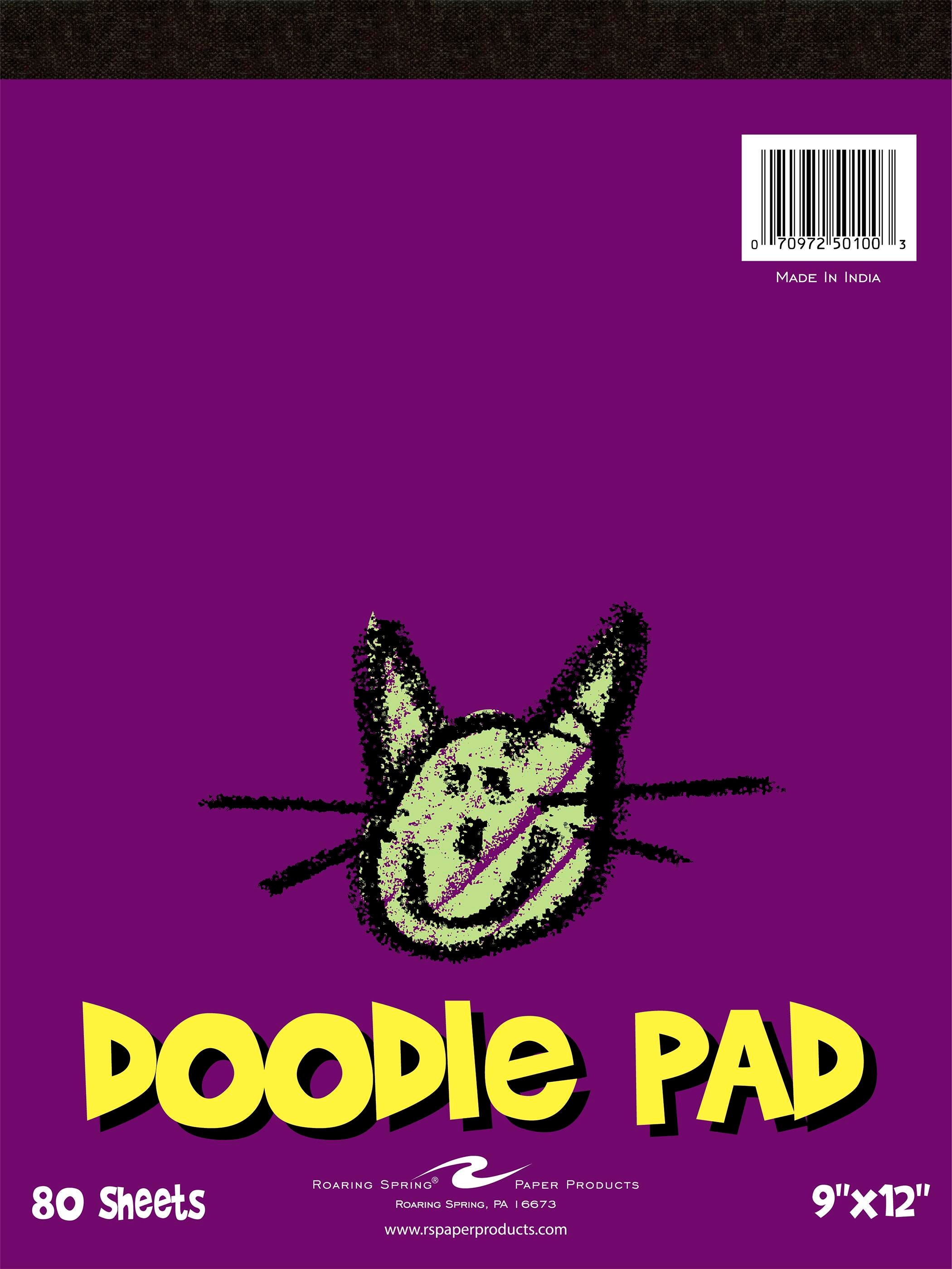 PAPER PAD DOODLE 9X12 IN 80 SHT NWSPRT