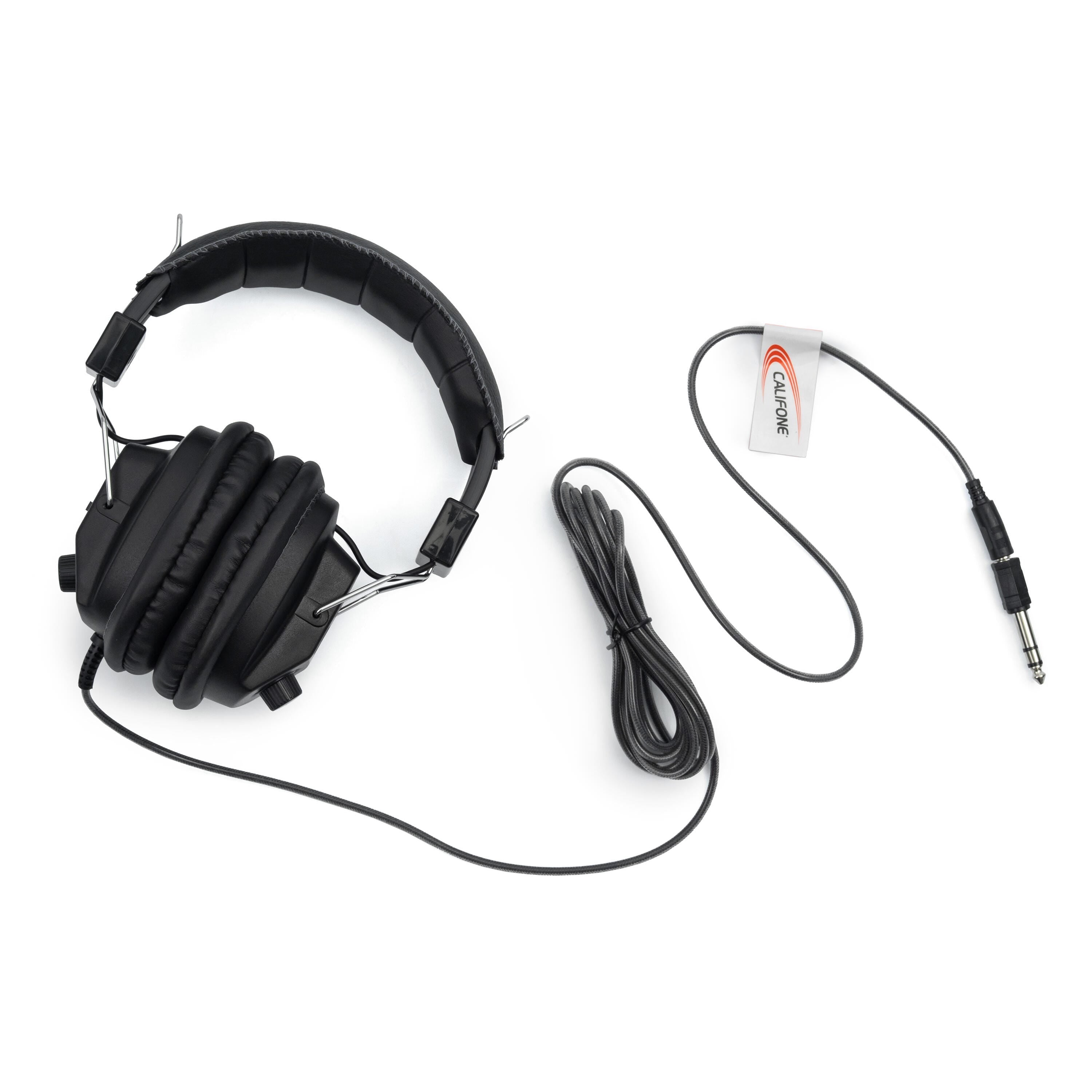 HEADPHONES STEREO/MONO - 3.5MM - BLACK - CALIFONE CALITUFF 3068AV - EACH