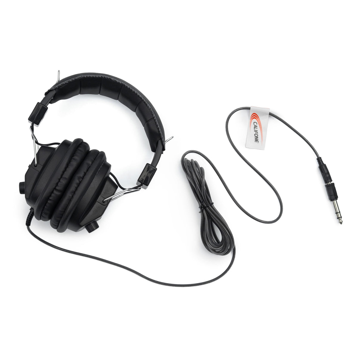 HEADPHONES STEREO/MONO - 3.5MM - BLACK - CALIFONE CALITUFF 3068AV - EACH