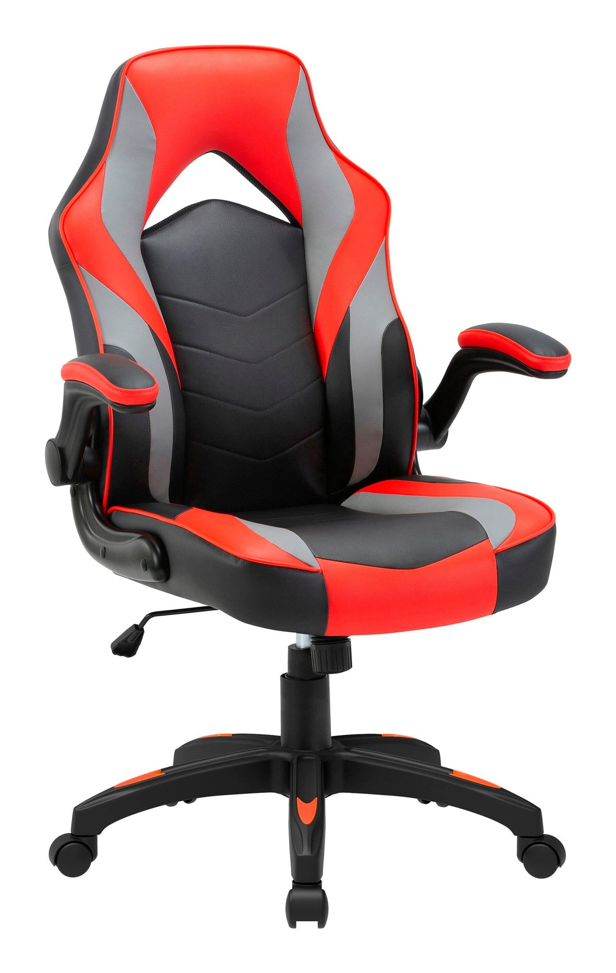 CLASSROOM SELECT HIGH-BACK GAMING CHAIR - 20 X 19-3/8 X 26-1/8 IN - RED/BLACK/GREY