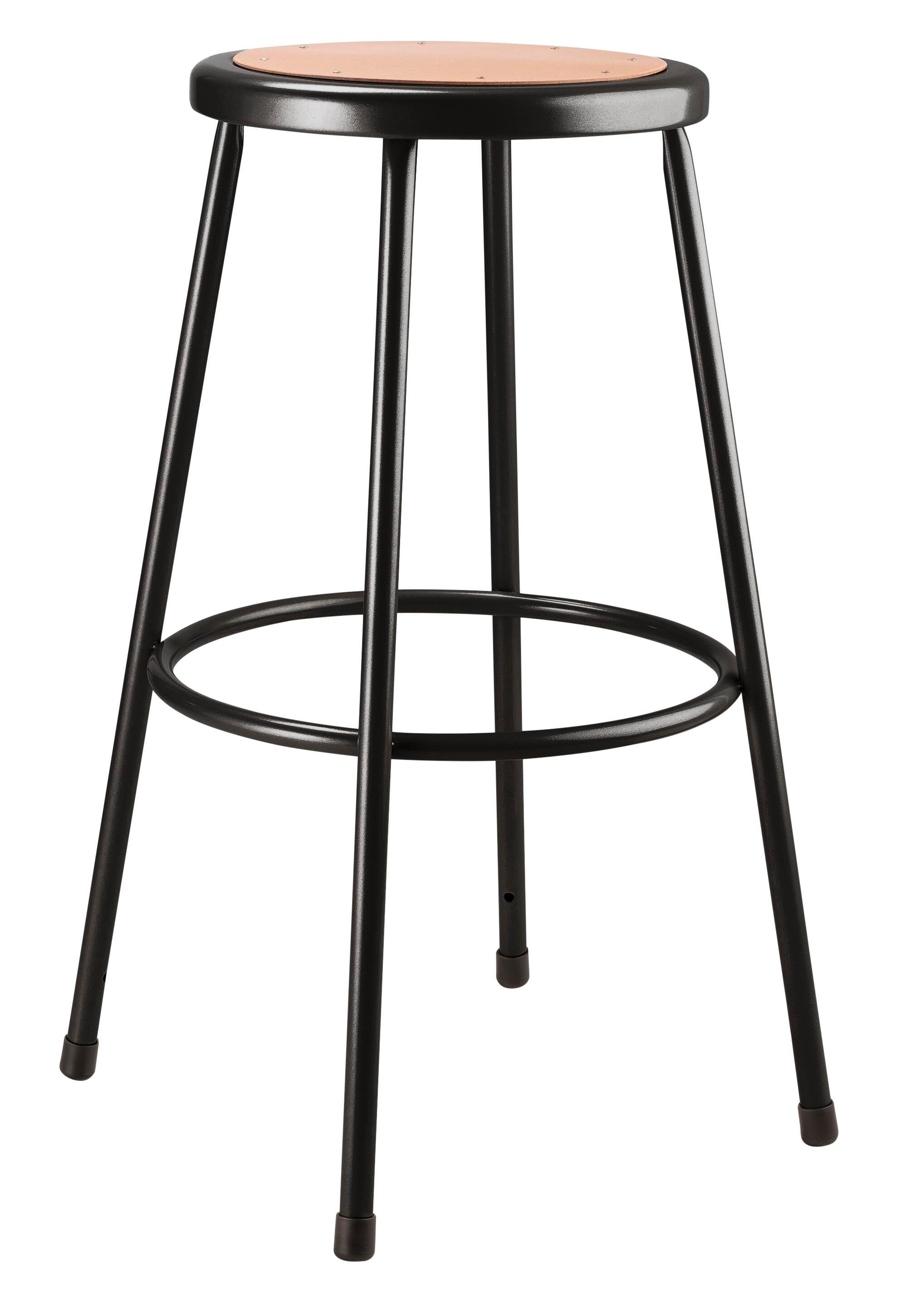 STOOL - NATIONAL PUBLIC SEATING - 30 IN FIXED HEIGHT - BLACK