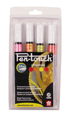 PEN MARKERS SAKURA PENTOUCH MEDIUM ASST FLOURESCENT SET OF 4