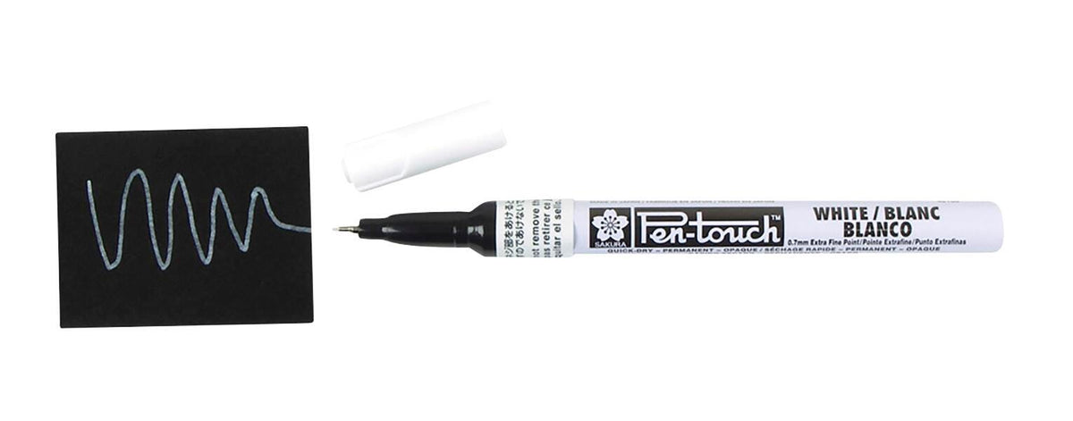 PEN MARKERS SAKURA PENTOUCH EXTRA FINE WHITE EACH