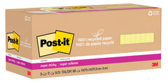 NOTES POST-IT GRNR YLW 3 X 3 IN 24 PK