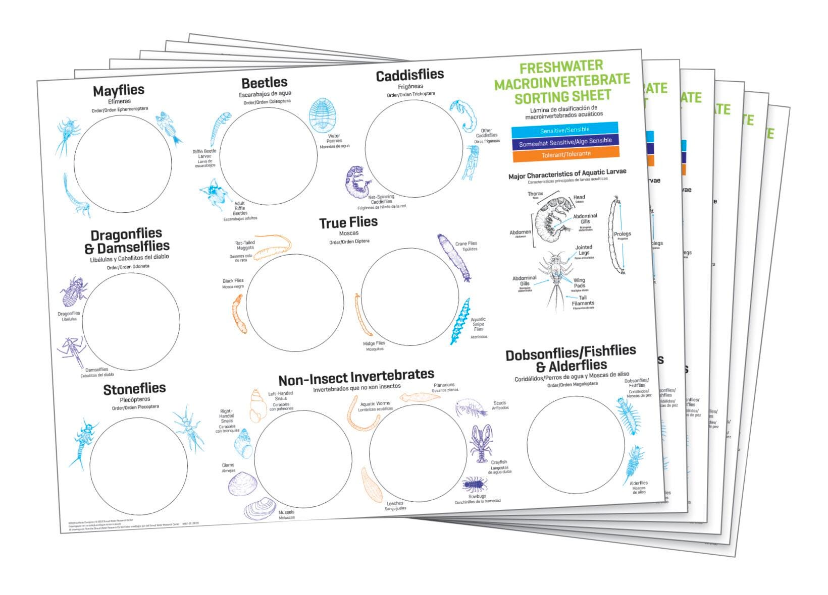 AQUATIC MACROINVERTEBRATE SORTING SHEETS