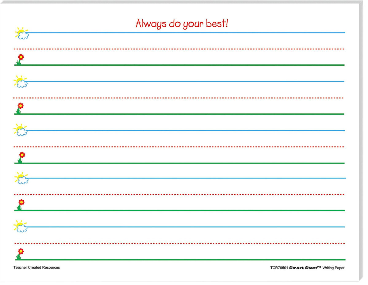 PAPER WRITING K-1 SMART START 100 SHEETS