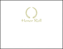 AWARD RECOGNITION FOIL HONOR ROLL 8-1/2 X 11 INCHES
