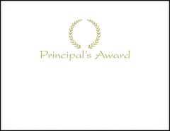 AWARD RECOGNITION FOIL PRINCIPALS 8-1/2 X 11 INCHES