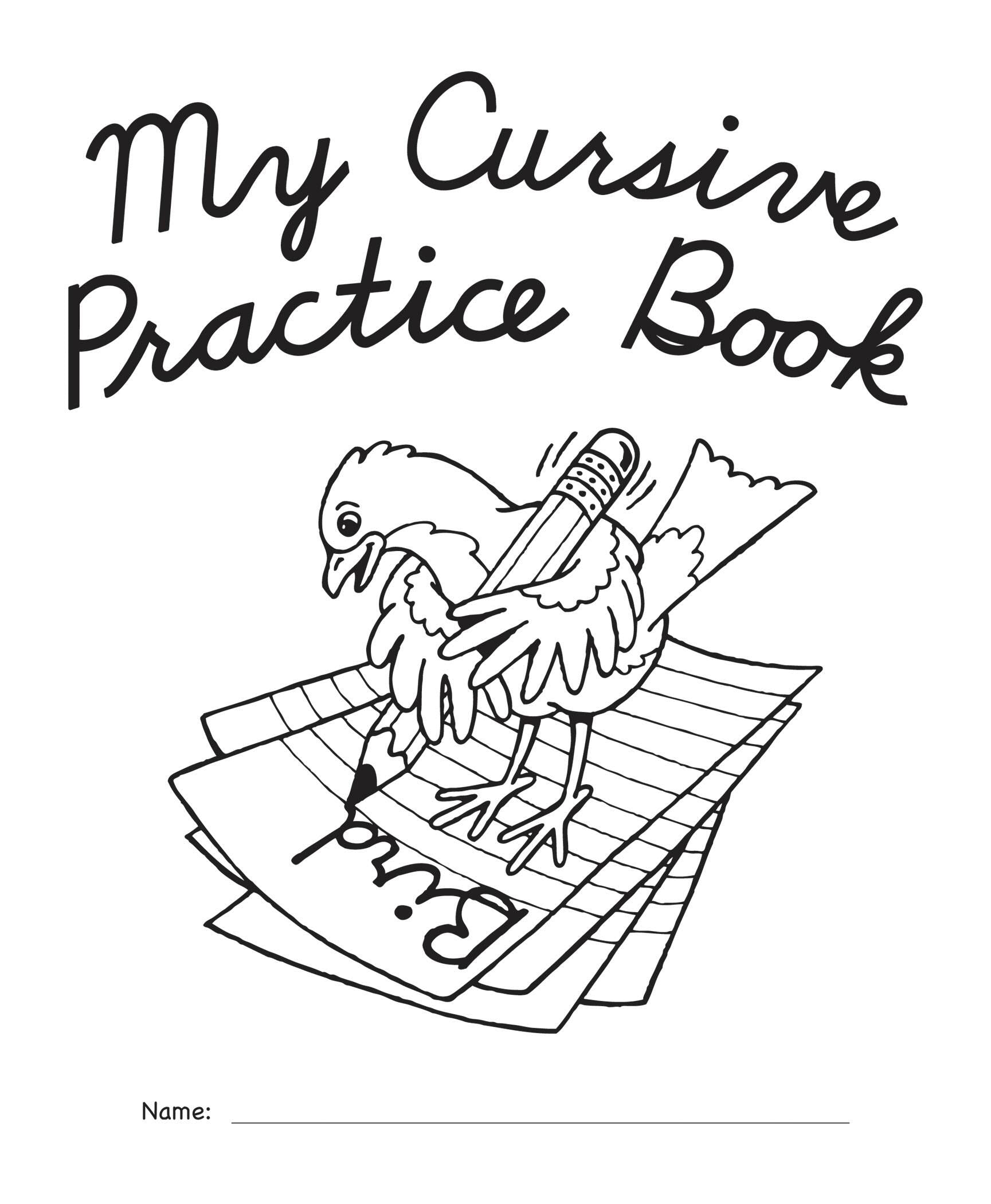 MY OWN BOOKS MY CURSIVE PRACTICE BOOK 10-PACK