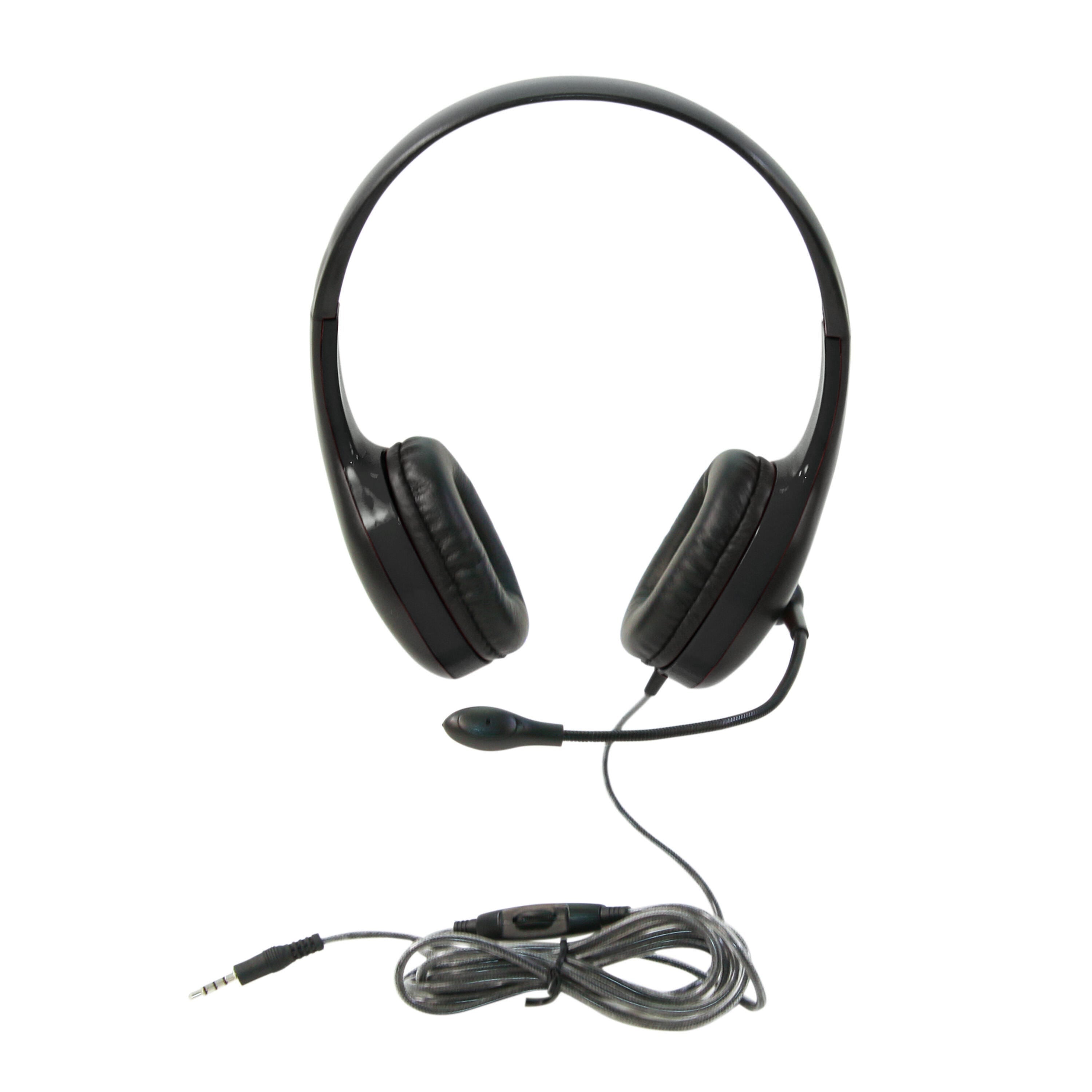 HEADSET ON-EAR W/GOOSENECK MICROPHONE 3.5MM BLK CALIFONE CALITUFF KH-08GT EACH