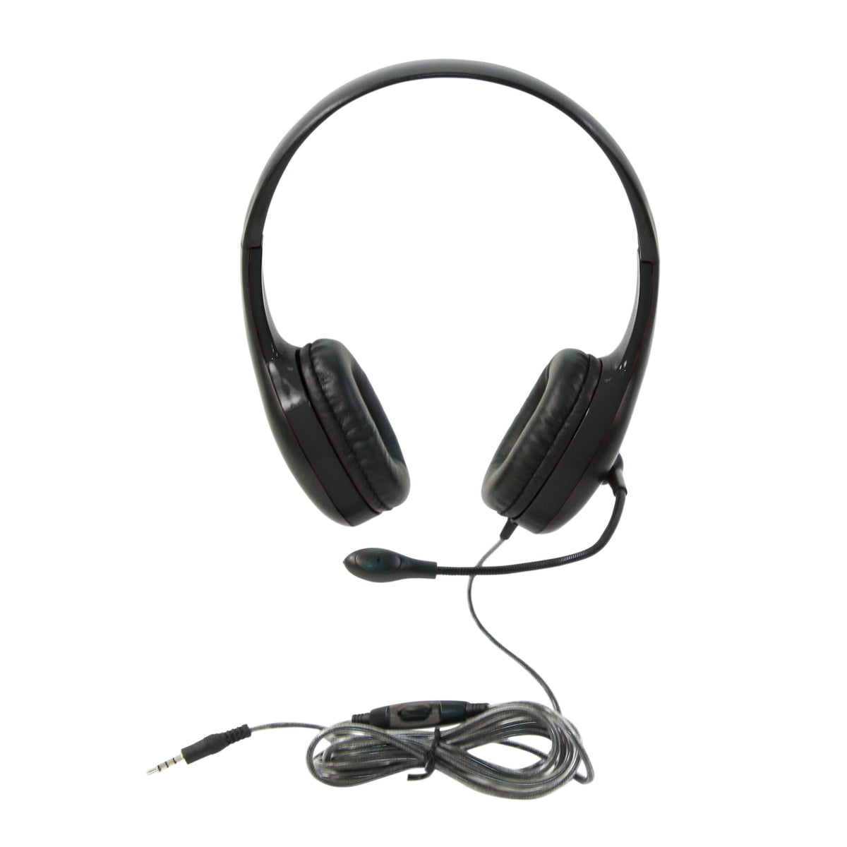 HEADSET ON-EAR W/GOOSENECK MICROPHONE 3.5MM BLK CALIFONE CALITUFF KH-08GT EACH