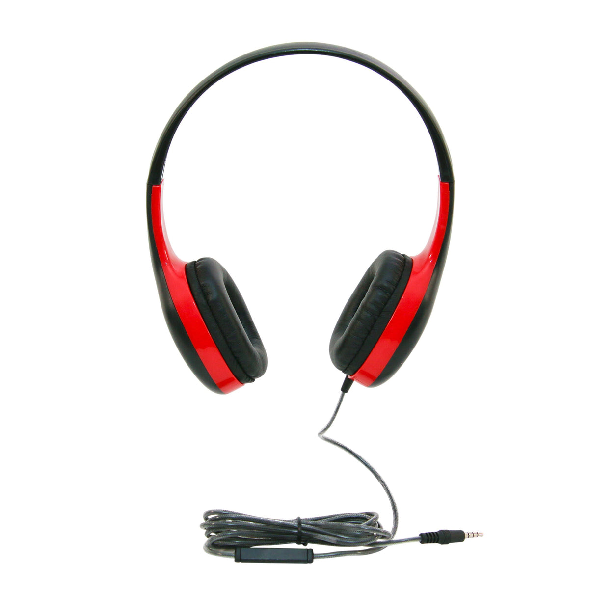 HEADSET ON-EAR W/INLINE MICROPHONE 3.5MM - RED CALIFONE CALITUFF KH-08T RD EACH