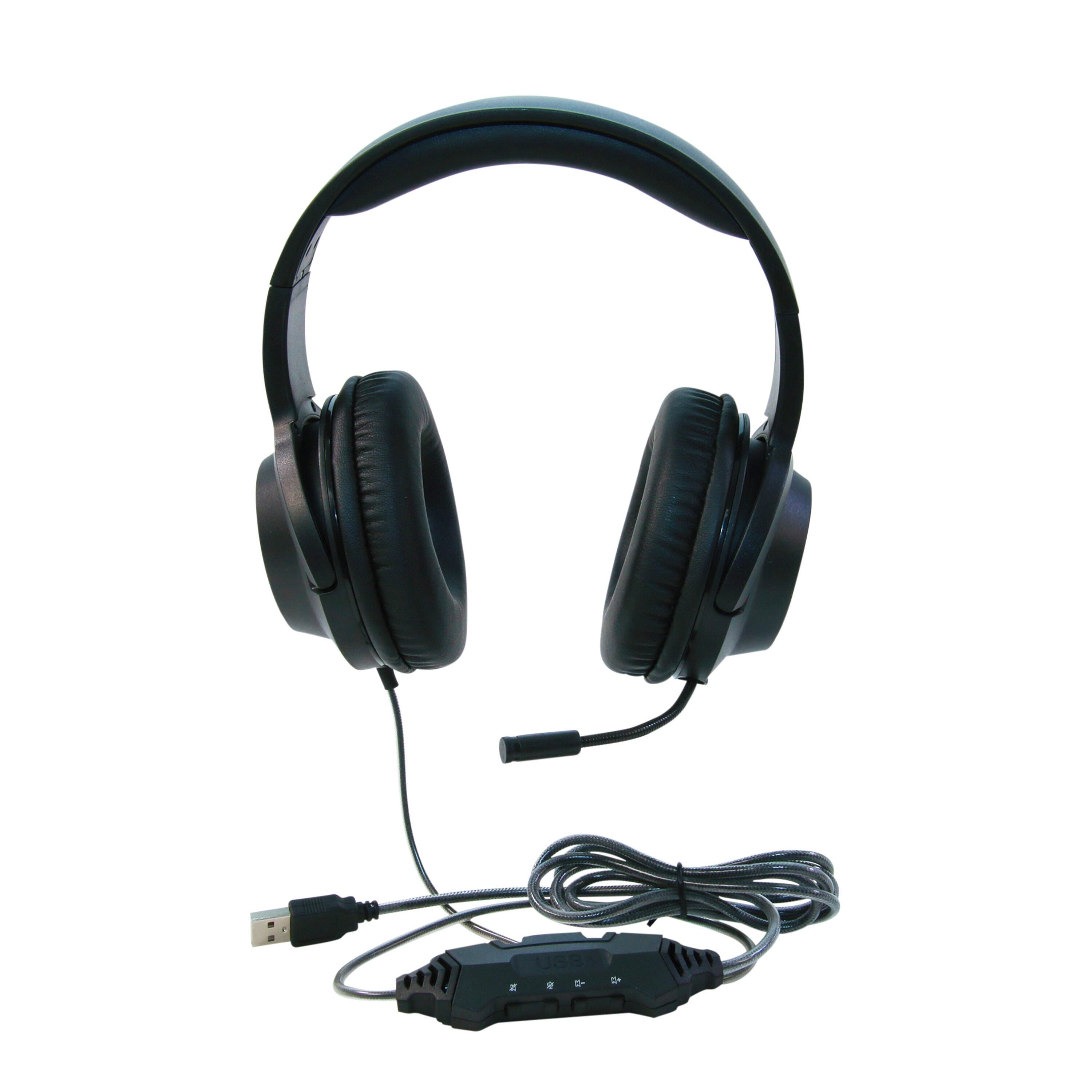 HEADSET GAMING OVER-EAR - USB - BLACK - CALIFONE CALITUFF G200 - EACH