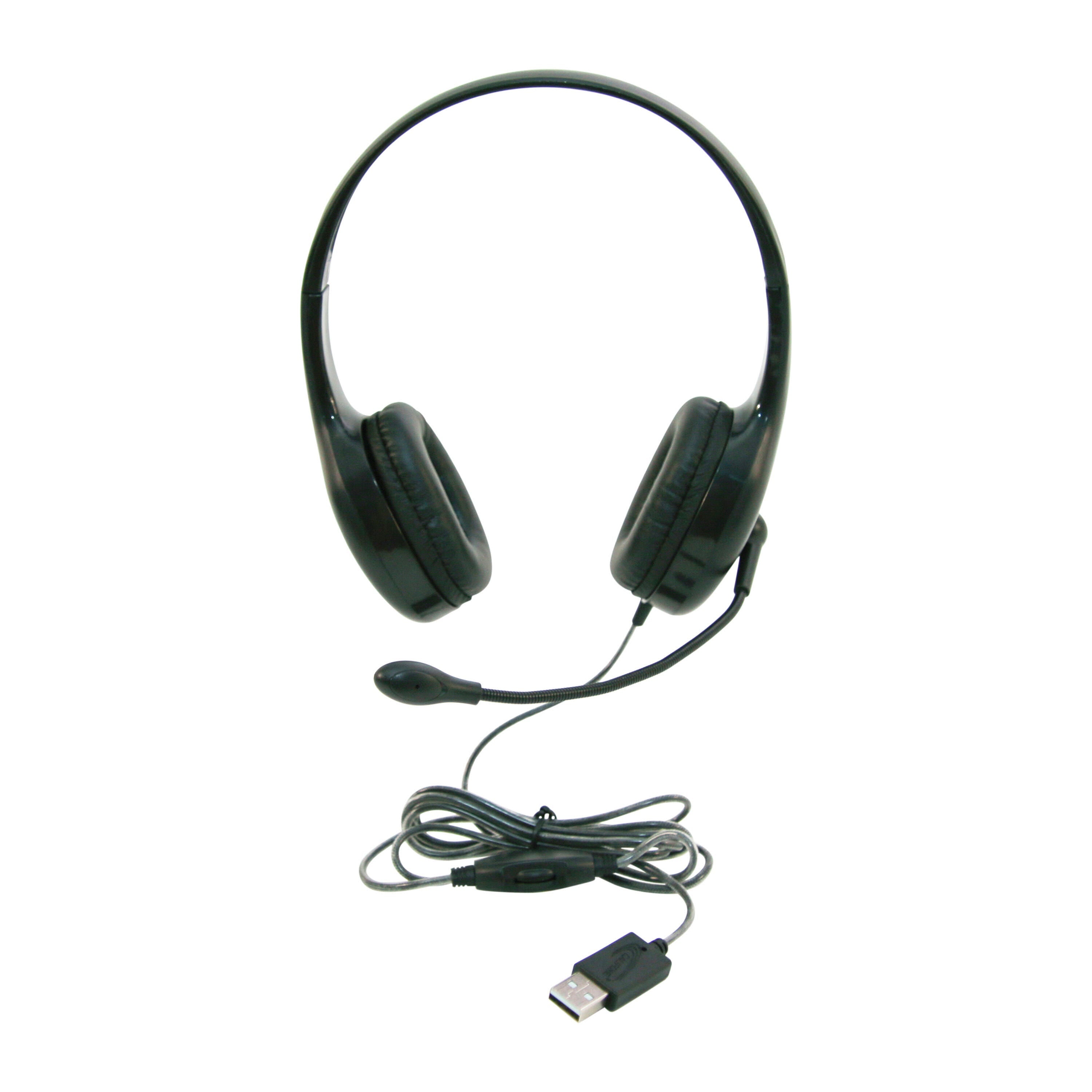 HEADSET ON-EAR W/GOOSENECK MICROPHONE USB BLK CALIFONE CALITUFF KH-08 GUSB EACH