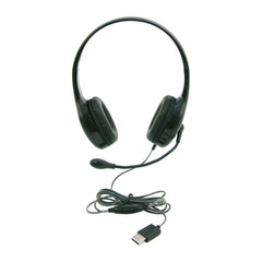 HEADSET ON-EAR W/GOOSENECK MICROPHONE USB BLK CALIFONE CALITUFF KH-08 GUSB EACH