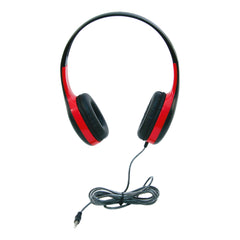 HEADPHONES ON-EAR - 3.5MM - RED - CALIFONE CALITUFF KH-08N RD - EACH