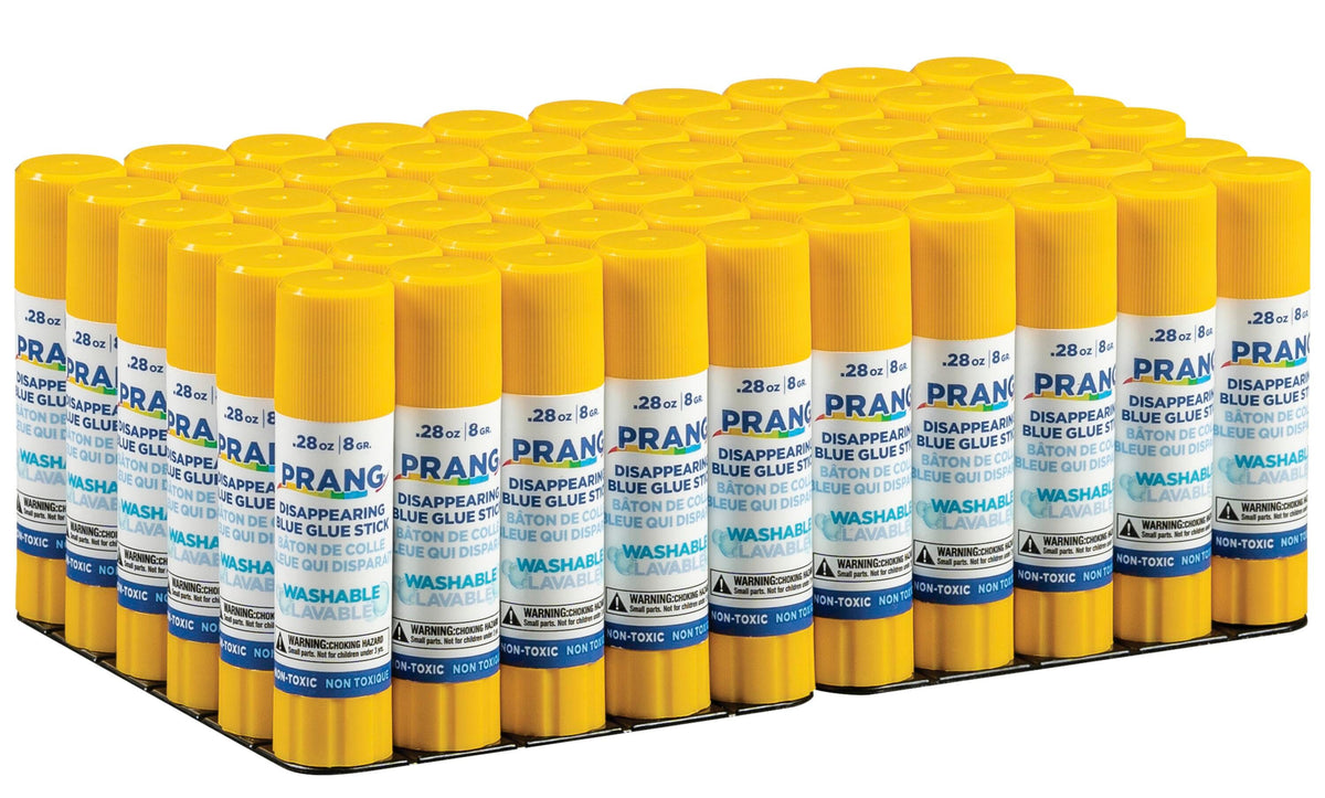 GLUE STICK PRANG .28 OZ BLUE PK OF 60