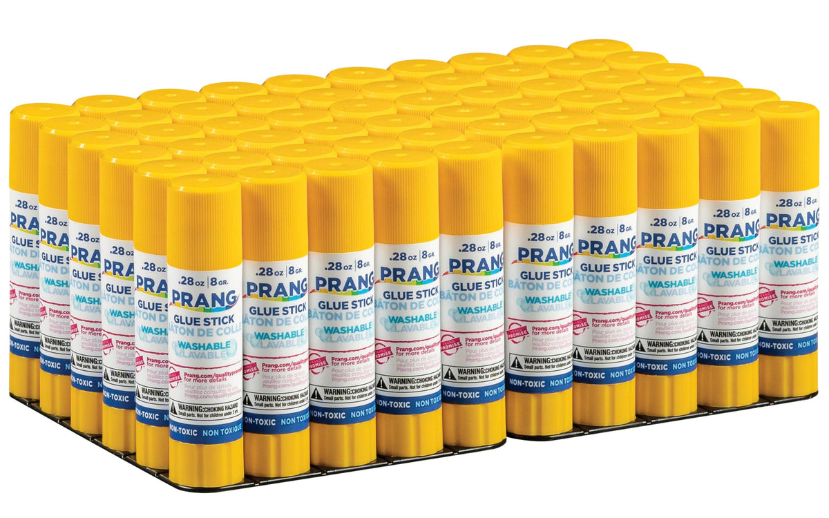 GLUE STICK PRANG .28 OZ CLEAR PK OF 60