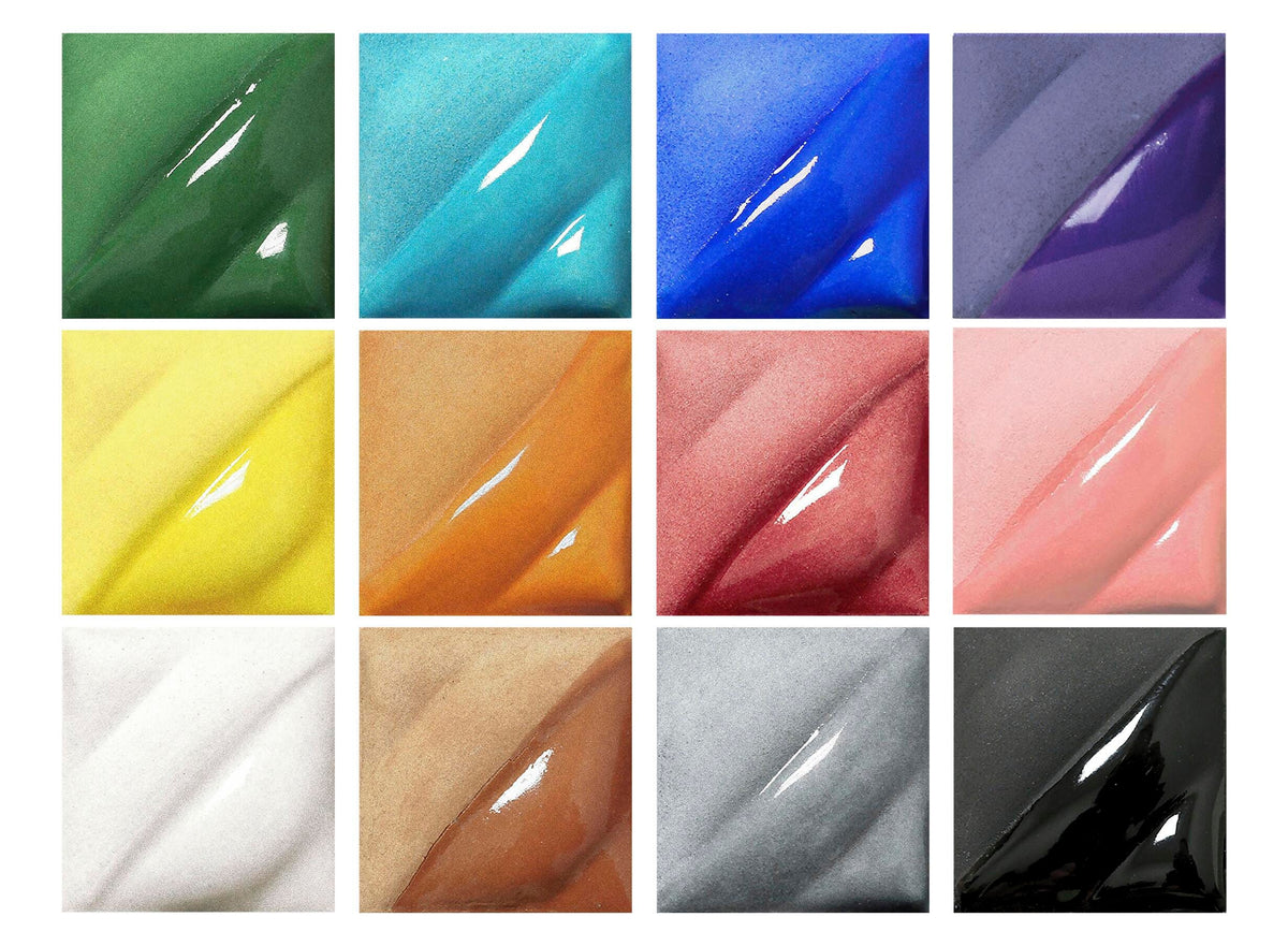 UNDERGLAZE AMACO LIQUID LUG CLASSROOM PACK PINT SET OF 12