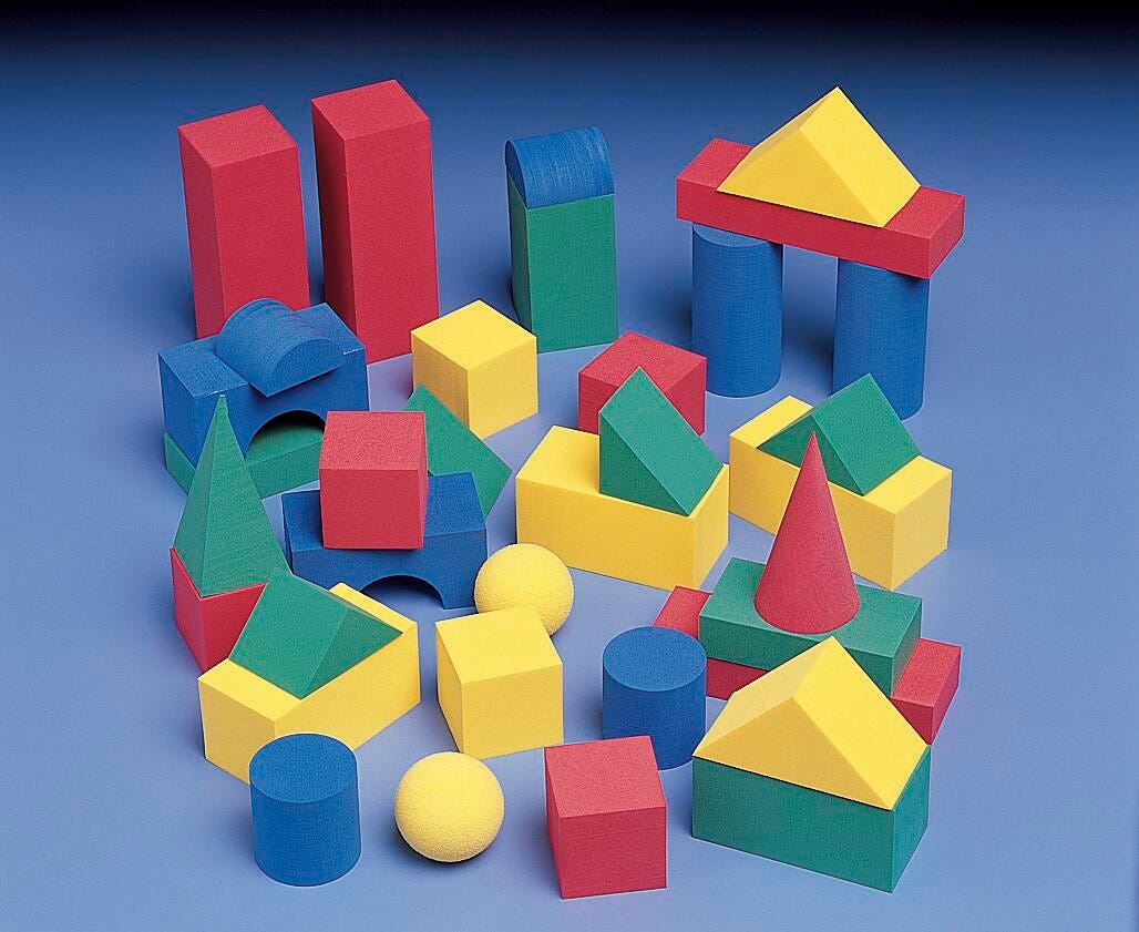 BLOCKS SOLID FOAM GEOMETRIC