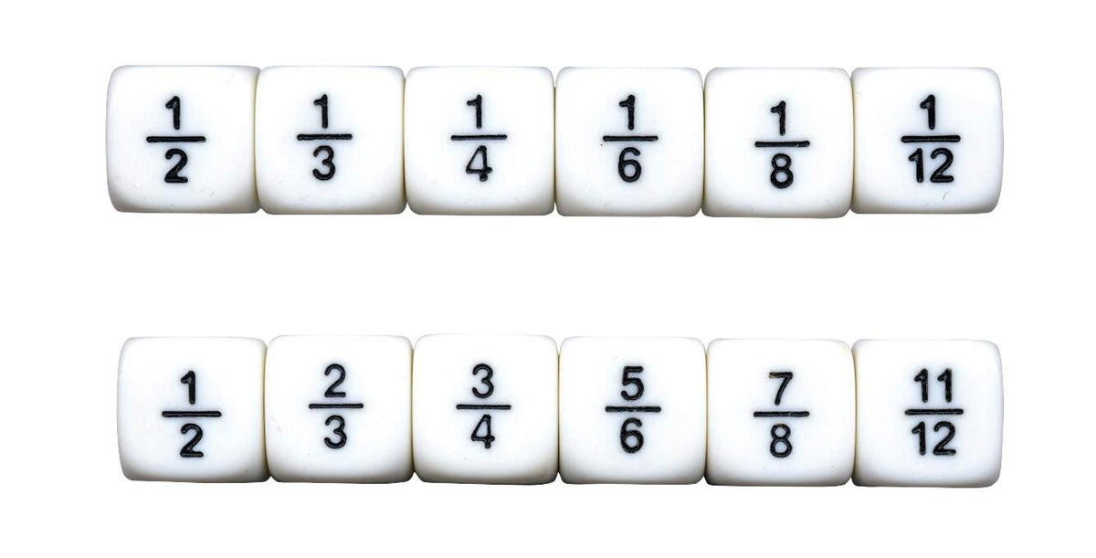 DICE FRACTION SET OF 4