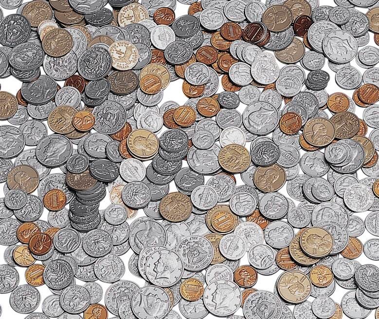 COINS PLASTIC SET 460 PIECES