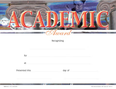 AWARD RECOGNITION ACADEMIC 8-1/2 X 11 PACK OF 25
