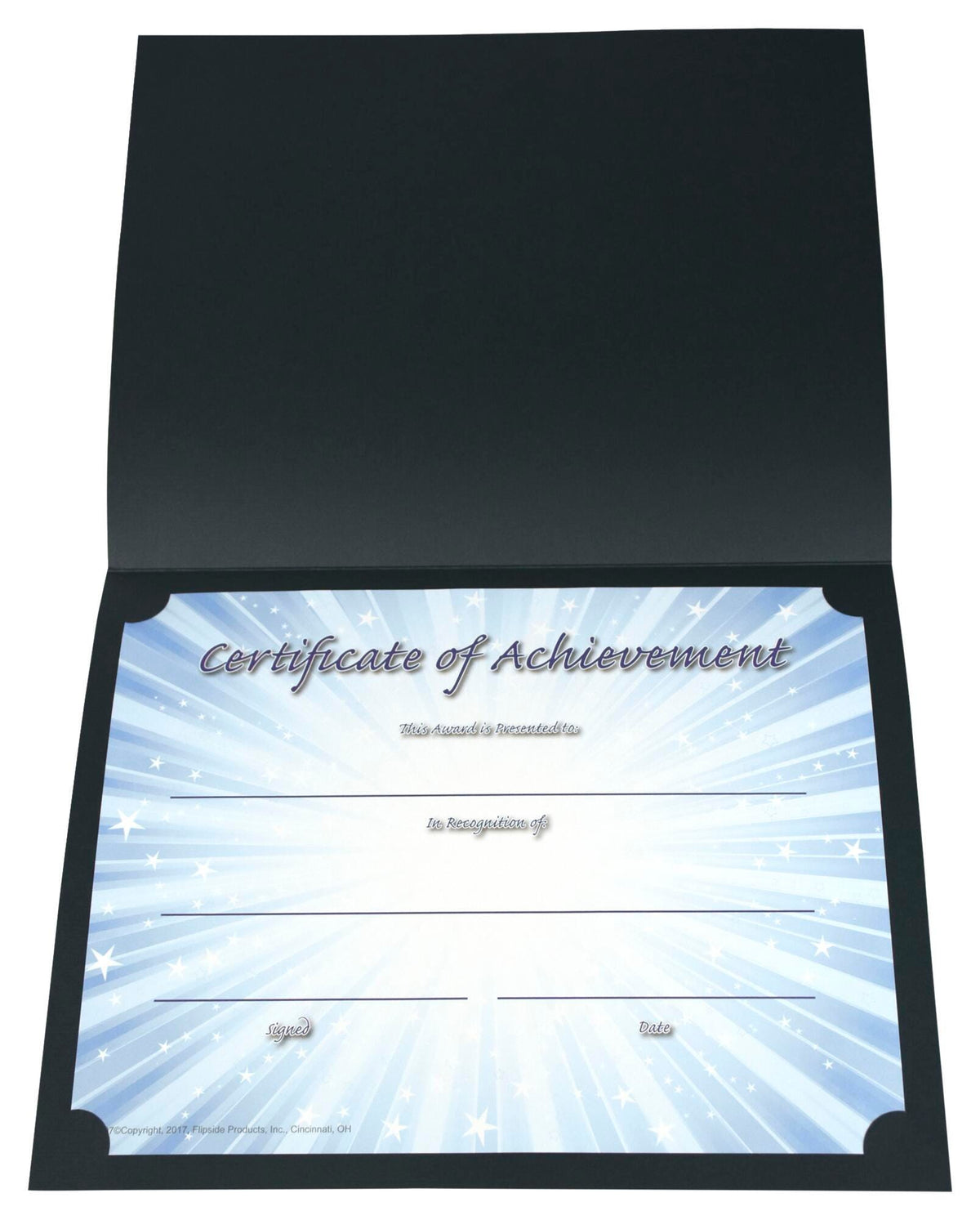 CONGRATULATIONS AWARD COVER BLACK PACK OF 25