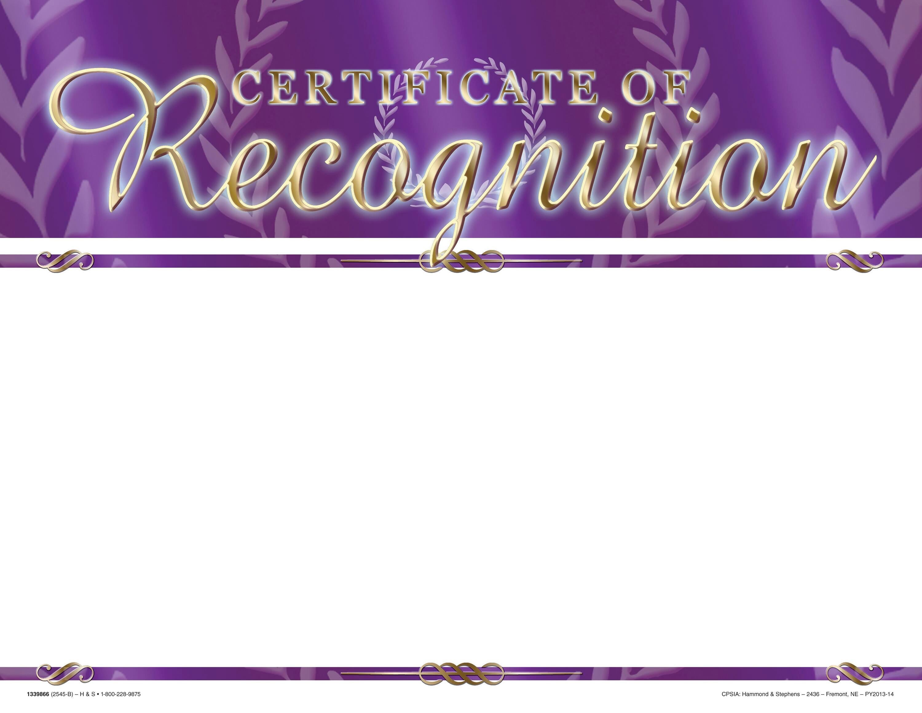 AWARD RECOGNITION RECOGNITION BLANK 8-1/2 X 11 PACK OF 25