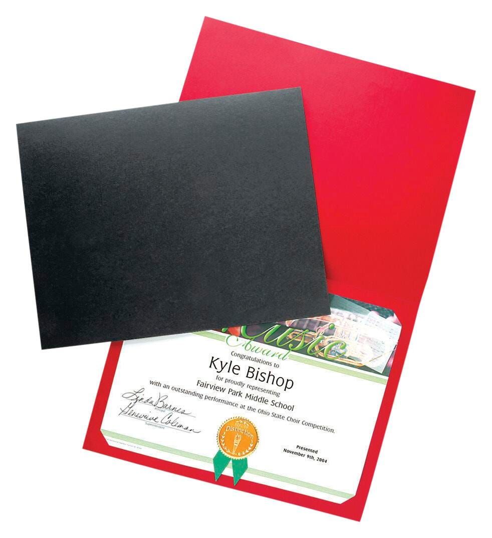 AWARD COVER BURGUNDY BLANK PACK OF 25