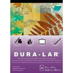 FILM DURA-LAR PAD .003 TRANSPARENT 9X12 IN 25 SHEETS