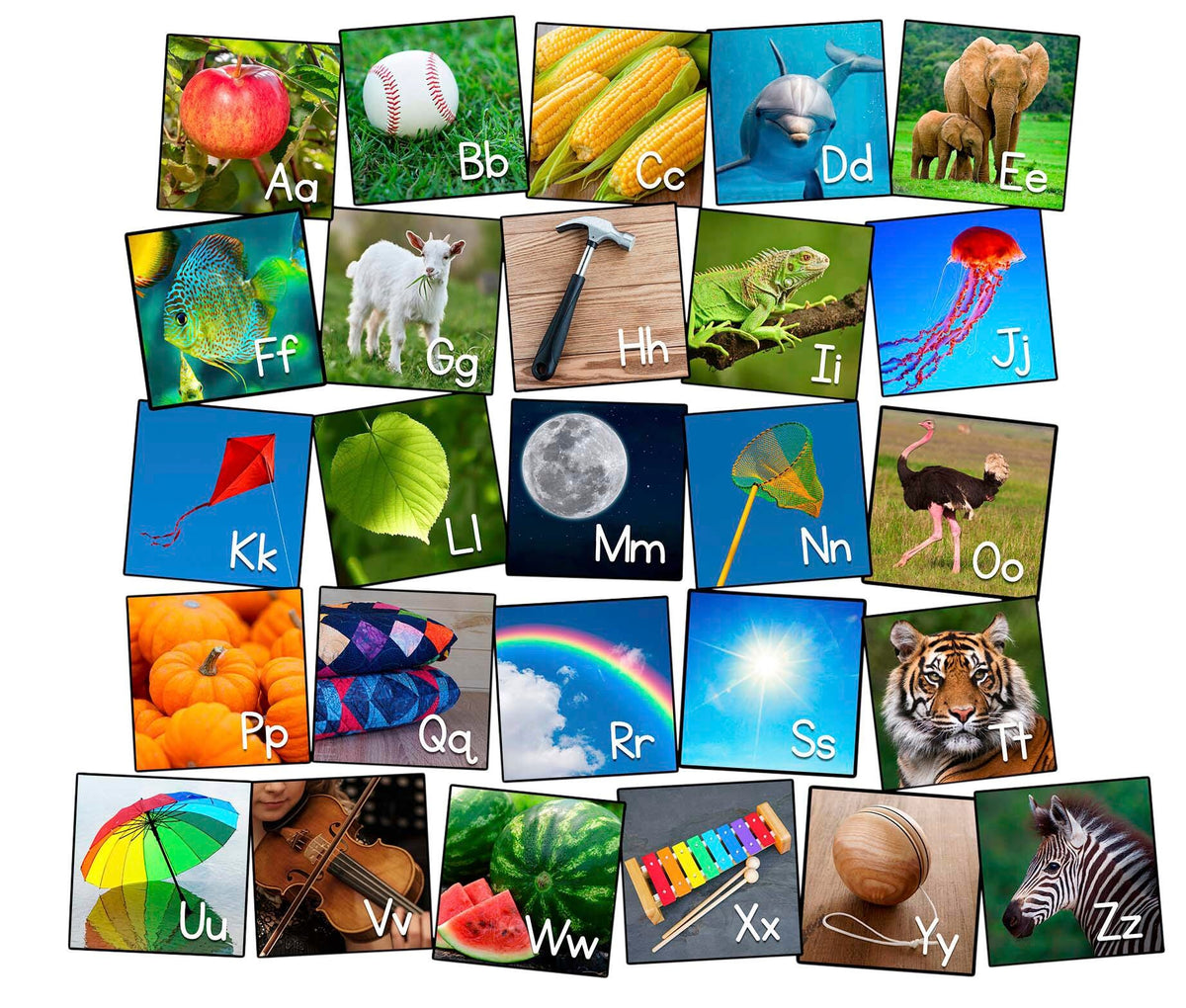 CHILDCRAFT PHOTOFUN ALPHABET SQUARES - 16 IN X 16 IN - SET OF 26