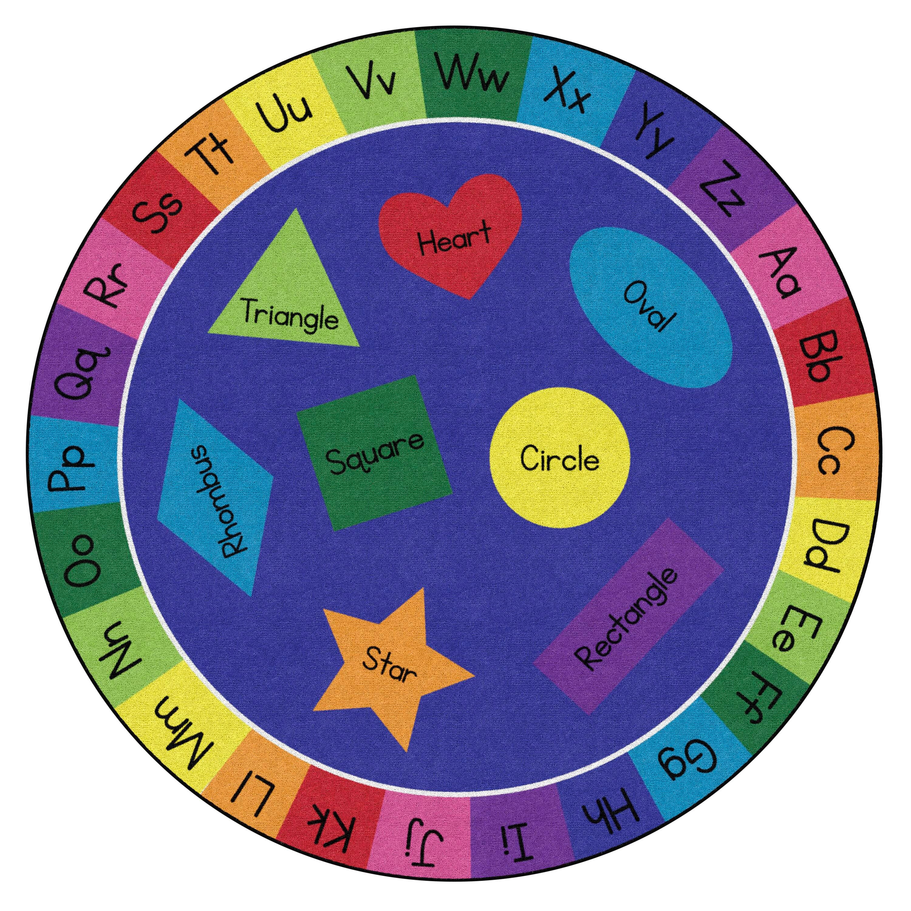 CHILDCRAFT RAINBOW OF SHAPES - 6 FT ROUND - PRIMARY