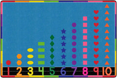 CHILDCRAFT - CARPETS - COUNT WITH ME - RECTANGLE - 6 FT X 9 FT