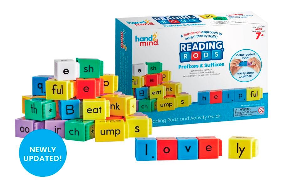 Reading Rods Font READING RODS PREFIXES AND SUFFIXES | Eduplan International