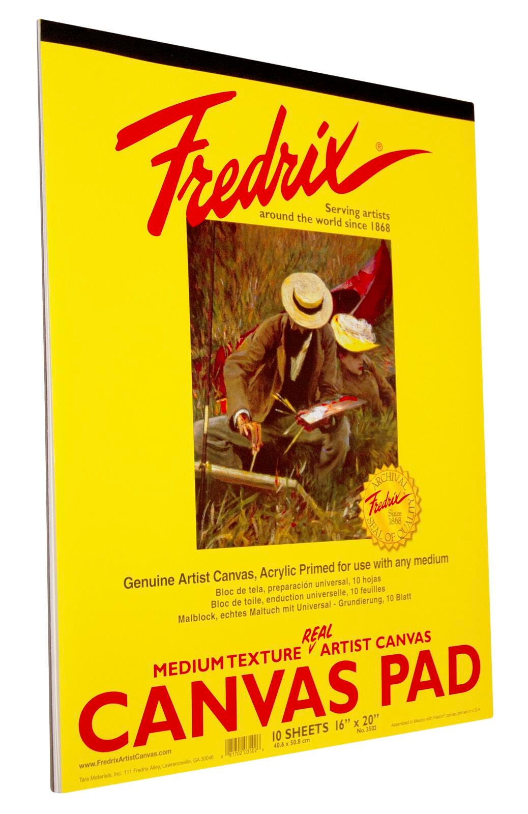 CANVAS PAD GENUINE 16X20 IN PAD OF 10 SHEETS