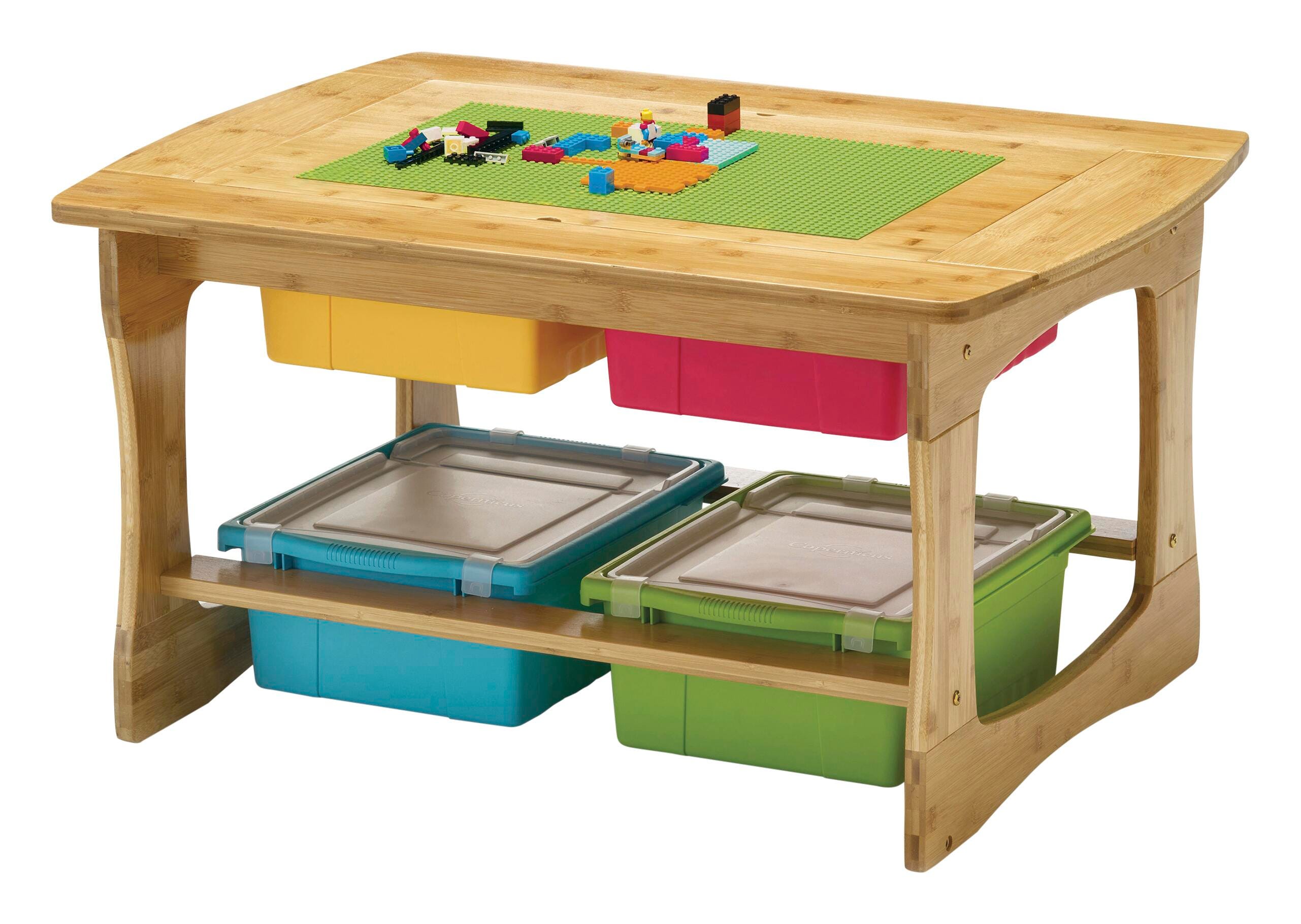 COPERNICUS BAMBOO CONSTRUCTION BRICKS TABLE - VIBRANT TUBS