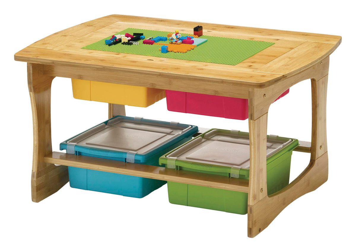 COPERNICUS BAMBOO CONSTRUCTION BRICKS TABLE - VIBRANT TUBS