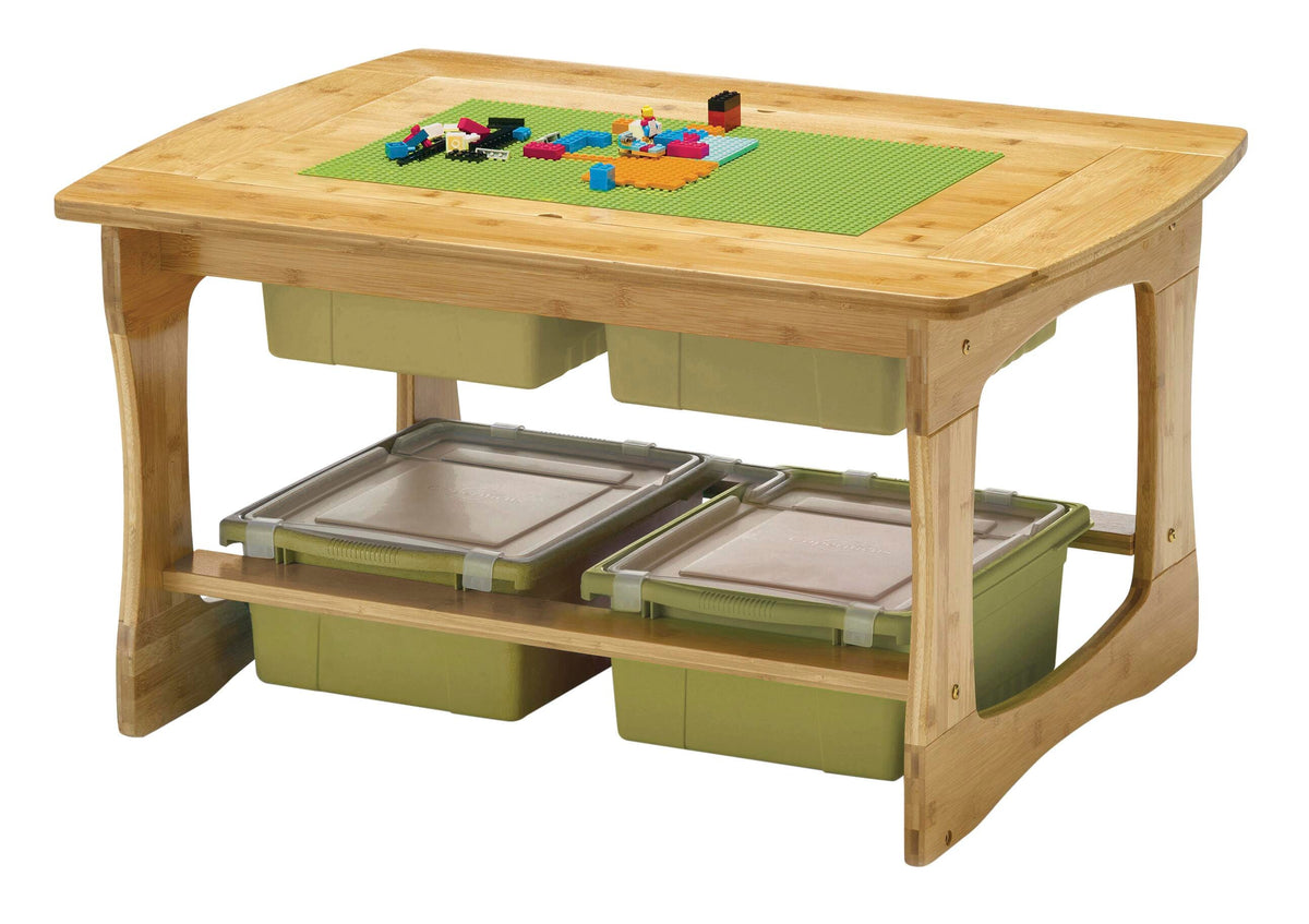 COPERNICUS BAMBOO CONSTRUCTION BRICKS TABLE - SAGE TUBS