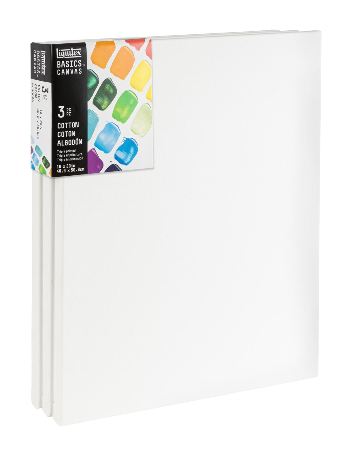 CANVAS STRETCHED LIQUITEX BASICS 16X20 PACK OF 3