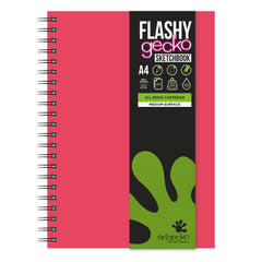 Sketchbook Flashygecko A4Red