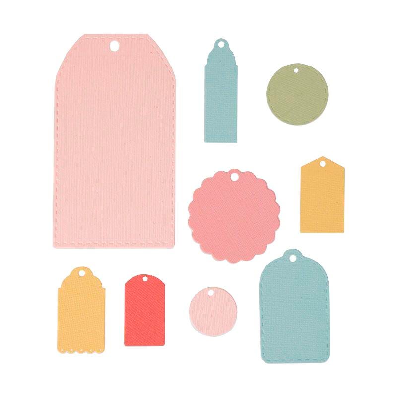 SIZZIX FRAMELITS DIES TAGS BY EMILY TOOTLE