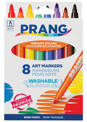 MARKERS WASH PRANG BULLET TIP ASST COLORS SET OF 8