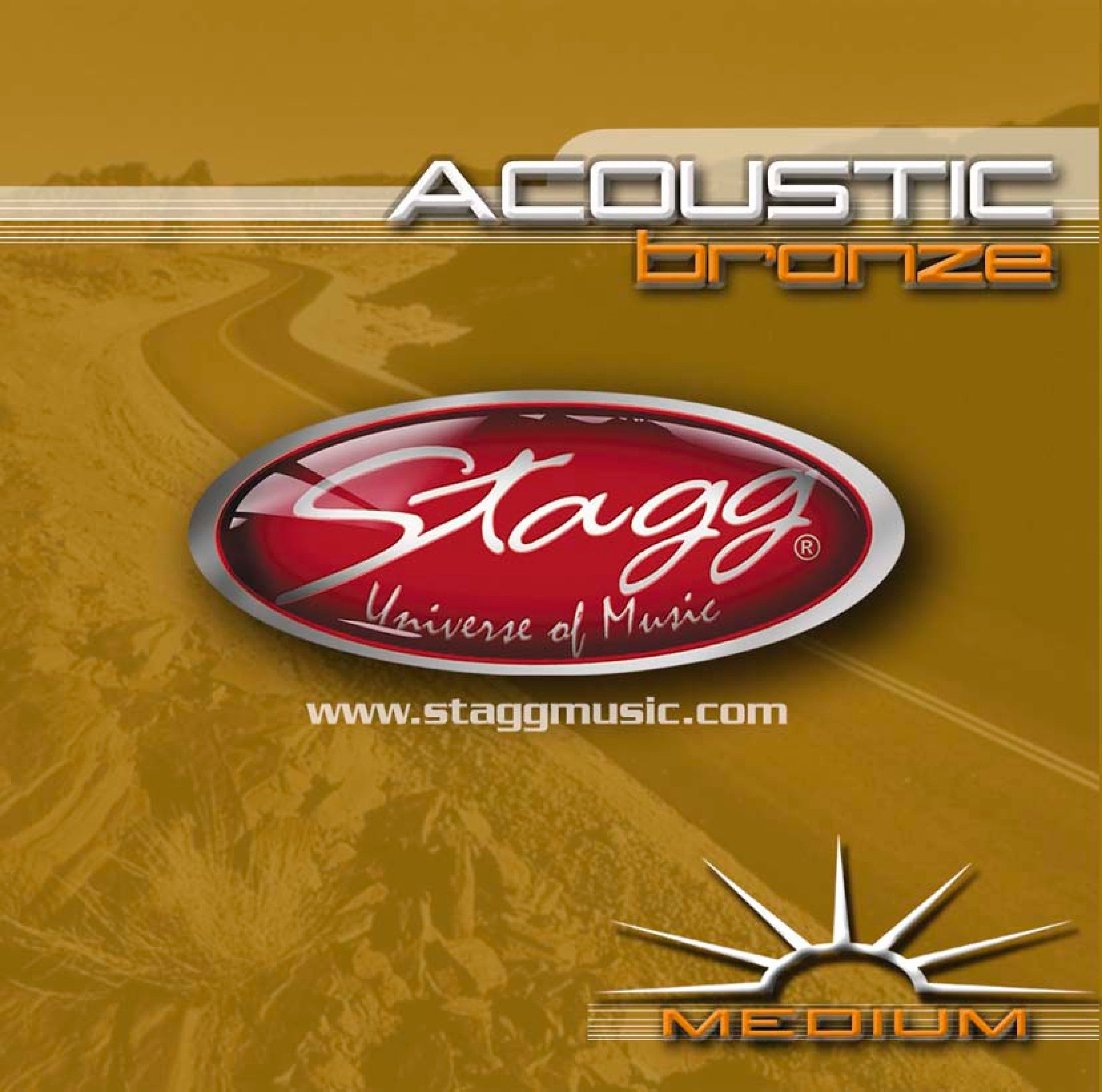Stagg entry level acoustic guitar strings - Medium