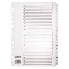 Divider Tabbed A4 A-Z Grey