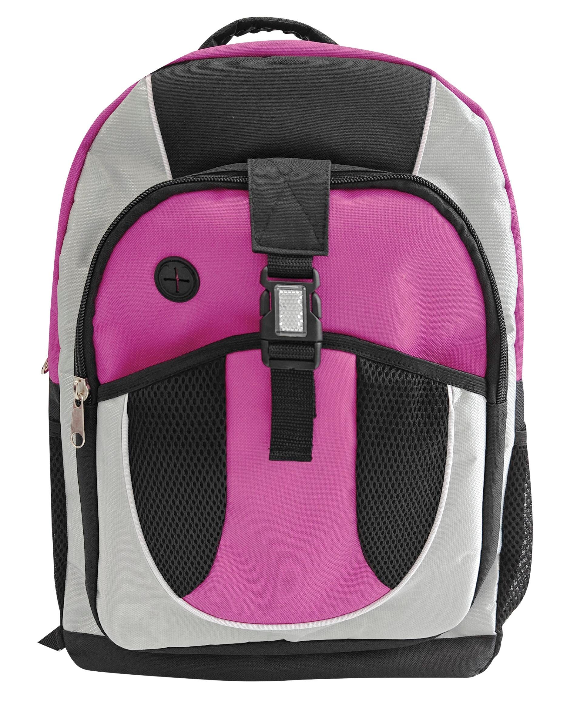 BACKPACK - JUNIOR HIGH STYLE - 18 X 13 X 6 INCHES - BERRY