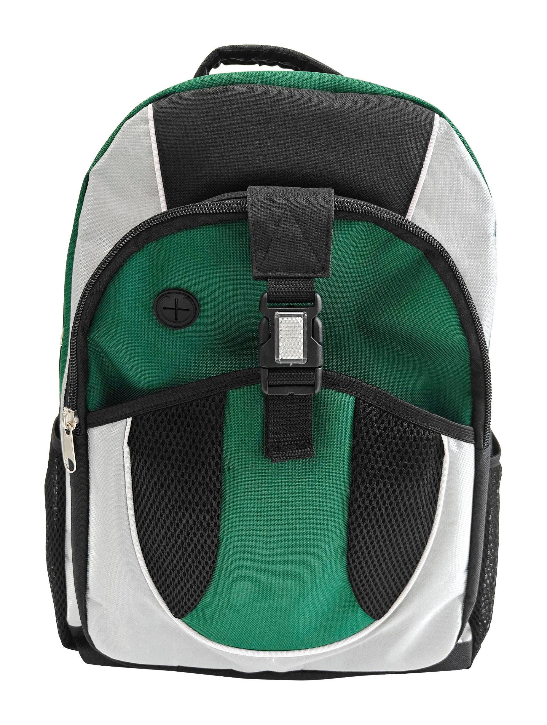 BACKPACK - JUNIOR HIGH STYLE - 18 X 13 X 6 INCHES - FOREST GREEN