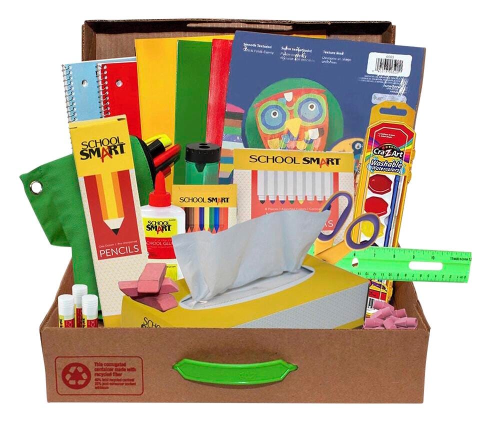 SCHOOL SUPPLY KIT PRIMARY K-2ND GRADE - 17800