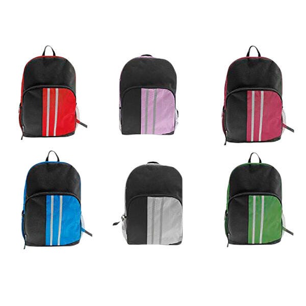 BACKPACK ELEMENTARY BLUE-RED-BURGUNDY-CHARCOAL-LILAC OLIVE